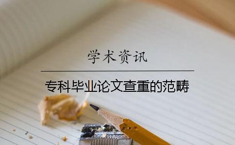 ?？飘厴I論文查重的范疇